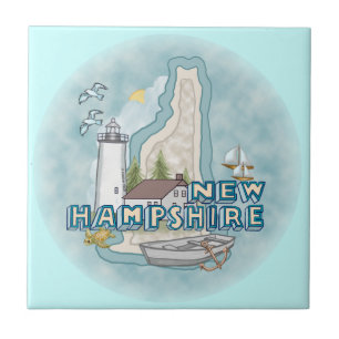 New Hampshire Vuurtoren Tegeltje