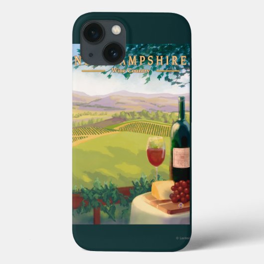New Hampshire Wine Country Scene Case-Mate iPhone Case (Achterkant)