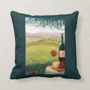 New Hampshire Wine Country Scene Kussen
