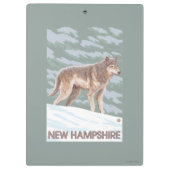 New Hampshire Wolf Scene Klembord (Achterkant)