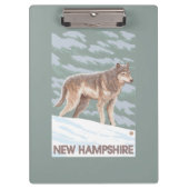 New Hampshire Wolf Scene Klembord (Voorkant)
