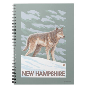 New Hampshire Wolf Scene Notitieboek