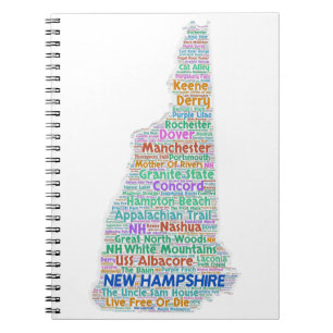 New Hampshire Word Cloud Notitieboek