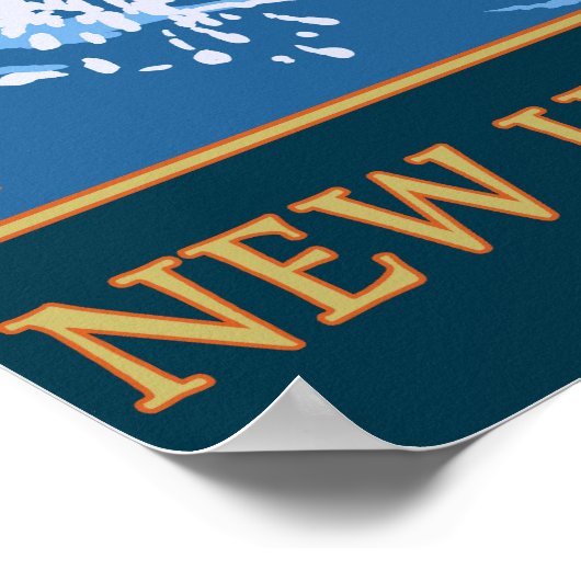 New HampshireAngler Fisherman Scene Poster (Hoek)