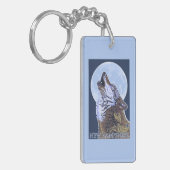 New HampshireHowling Wolf Sleutelhanger (Voorkant Links)