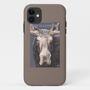 New HampshireMoose Up Close iPhone 11 Hoesje