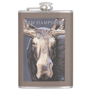 New HampshireMoose Up Close Heupfles