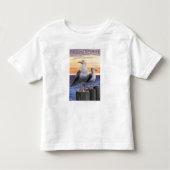 New HampshireSea Gulls Scene Kinder Shirts (Voorkant)