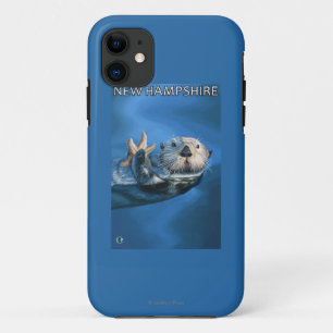 New HampshireSea Otter Scene iPhone 11 Hoesje