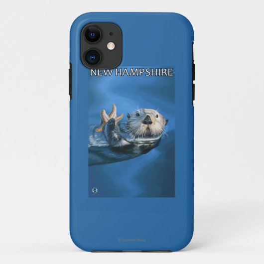 New HampshireSea Otter Scene Case-Mate iPhone Case (Achterkant)