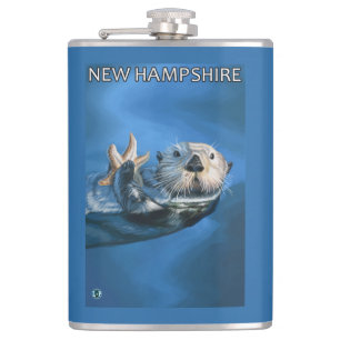 New HampshireSea Otter Scene Heupfles