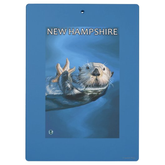 New HampshireSea Otter Scene Klembord (Achterkant)