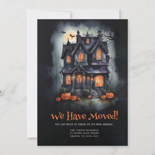 New Haunted Abode Moving Aankondiging (Voorkant)