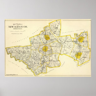 New Haven County Connecticut Poster