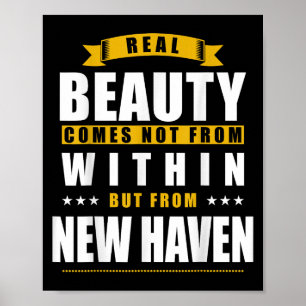 New Haven - Grappig D Stad Geschenk Poster