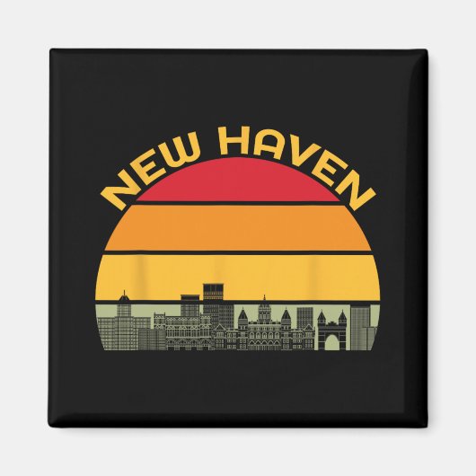 New Haven Zza Catal Of The World Connecticut Azza  Magneet (Voorkant)