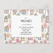 New Home Address We've Moved Announcement Custom   Briefkaart (Voorkant)