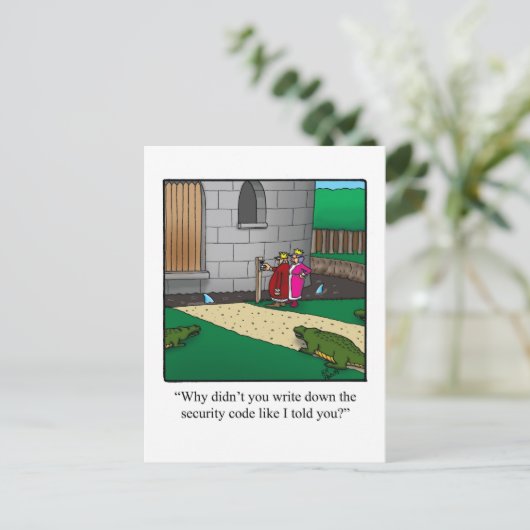 New Home Annoucement Briefkaart Castle Security Co (Staand voorkant)