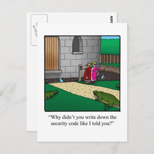 New Home Annoucement Briefkaart Castle Security Co (Voorkant / Achterkant)