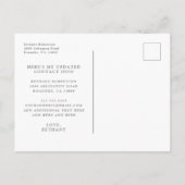 New Home Boho Blush Pink Roses Moving Briefkaart (Achterkant)