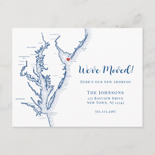 New Home Cape May New Jersey Carte Moving (Devant)