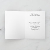 New Home Congratulations Door Wreath Personalize Kaart (Binnen)