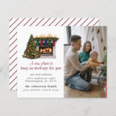 New Home Cute kerstfoto Bewegende Aankondiging (Voorkant / Achterkant)