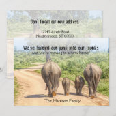 New Home Elephants We verhuizen koninklijk. Aankondiging (Voorkant / Achterkant)