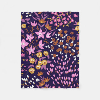 New Home Gift Trendy Seamless Floral Fleece Deken
