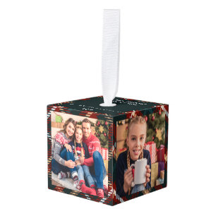 New Home Land Tartan Pset 4 Foto Kubus Ornament