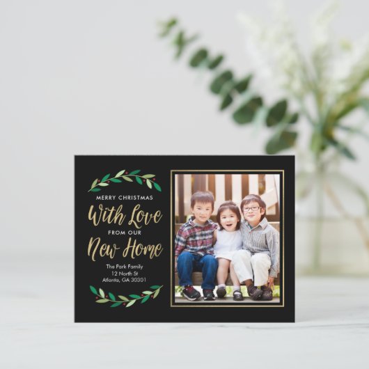 New Home Moving Announcement Briefkaart (Staand voorkant)