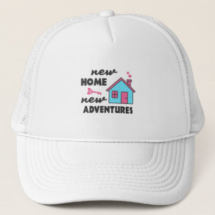 New Home New Adventures Trucker Pet