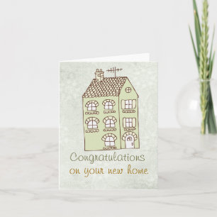 New Home Note Card Kaart