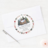 New Home Return Address Christmas Holiday Sticker (Enveloppe)