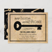 New Home Sweet Home Key Moving Aankondiging (Voorkant / Achterkant)