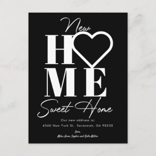 New Home Sweet Home Moving Annocement Uitnodiging Briefkaart