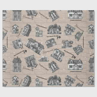 New Home Wrapping Paper Cadeaupapier