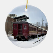 New Hope Train Winter Keramisch Ornament (Voorkant)