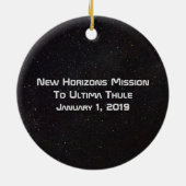 New Horizons Mission to Ultima Thule Keramisch Ornament (Achterkant)