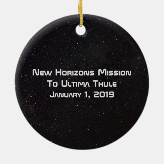 New Horizons Mission to Ultima Thule Keramisch Ornament (Achterkant)