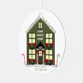 New House Metalen Ornament (Voorkant links)