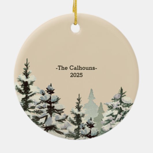 New House New Build Custom Christmas Ornament (Achterkant)