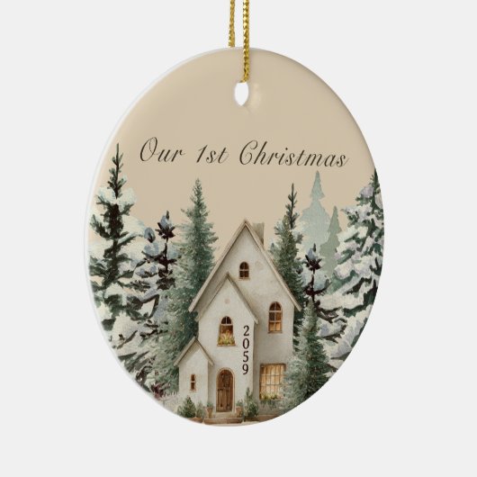 New House New Build Custom Christmas Ornament (Rechts)