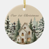 New House New Build Custom Christmas Ornament (Voorkant)