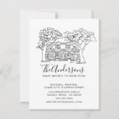 New House | Verplaatsingsaankondiging Kaart (Voorkant)