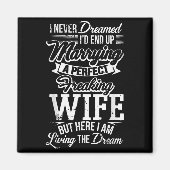New Husband Wedding Anniversary Couple Hubby Gift  Magneet (Voorkant)