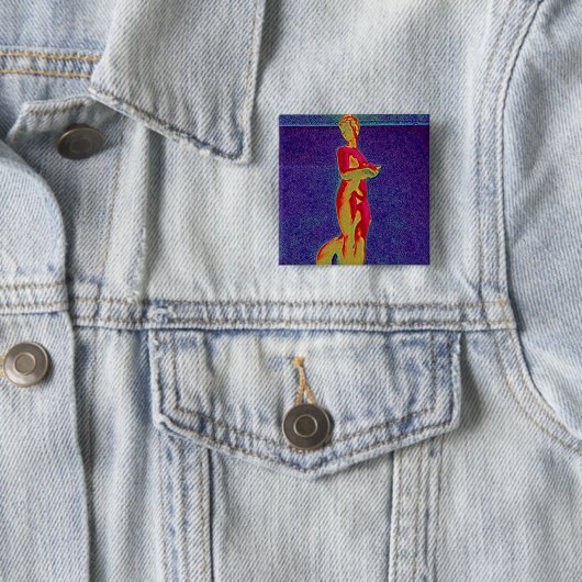 New Jazz Vierkante Button 5,1 Cm (In situ)