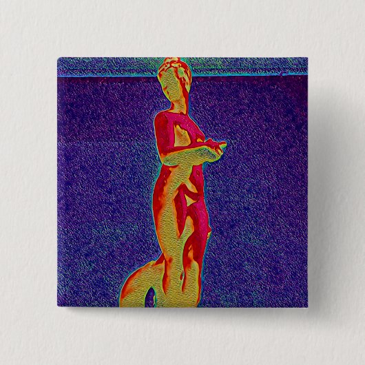 New Jazz Vierkante Button 5,1 Cm (Voorkant)