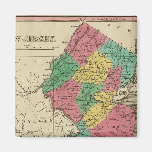 New Jersey 3 Magneet (Voorkant)