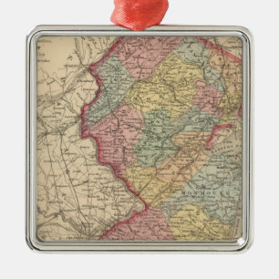 New Jersey 7 Metalen Ornament